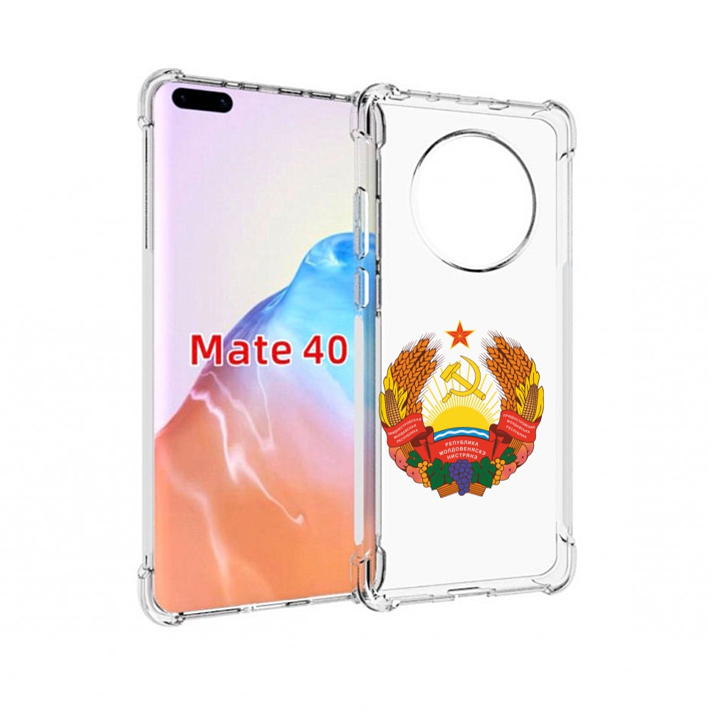 

Чехол MyPads Tocco для Huawei Mate 40 герб-приднестровья, Прозрачный, Tocco