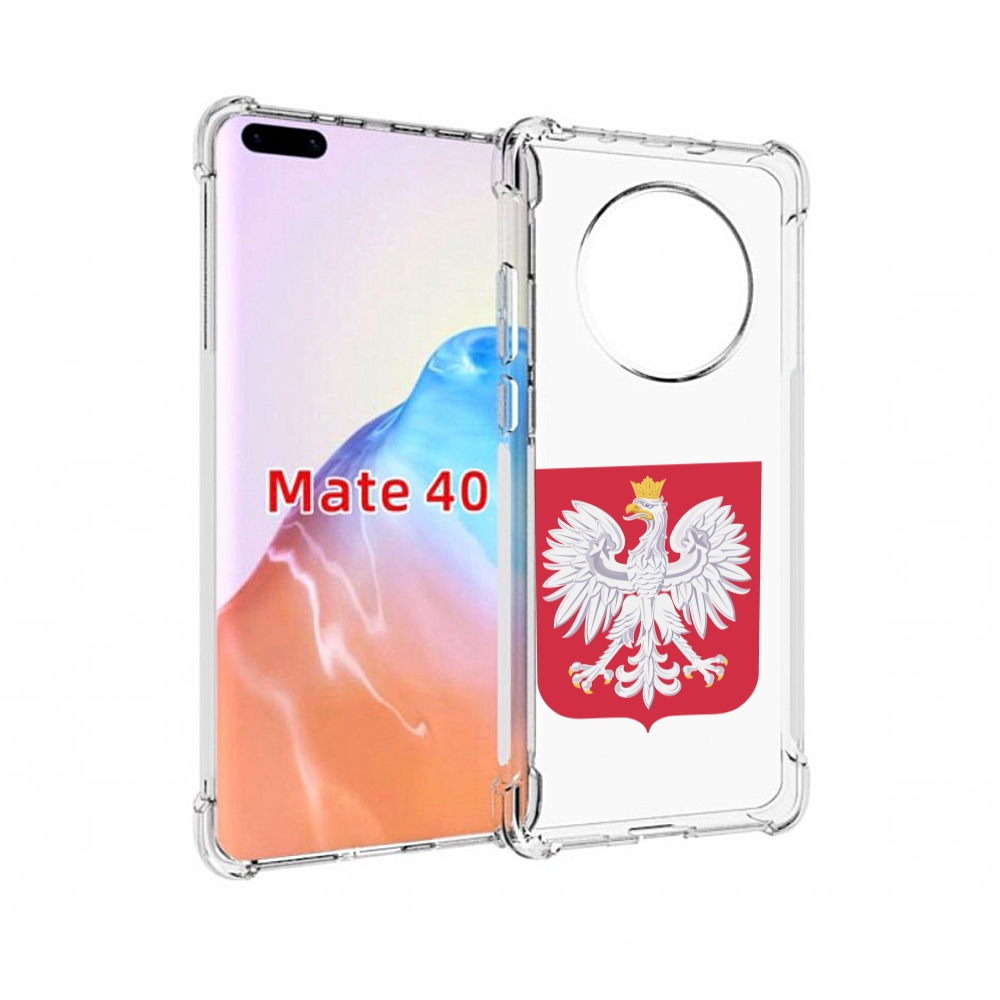 

Чехол MyPads Tocco для Huawei Mate 40 герб-польши, Прозрачный, Tocco