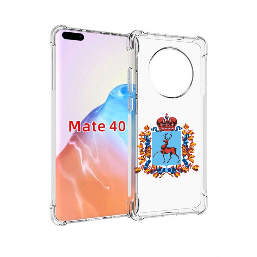 

Чехол MyPads Tocco для Huawei Mate 40 герб-нижегородская-область, Прозрачный, Tocco