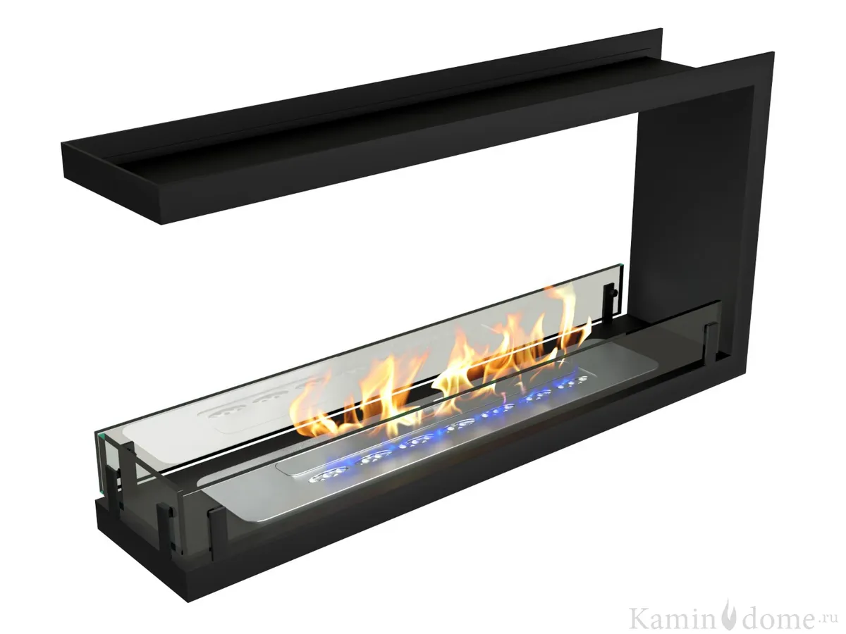 фото Биокамин estetic flame contour торцевой сквозной 900