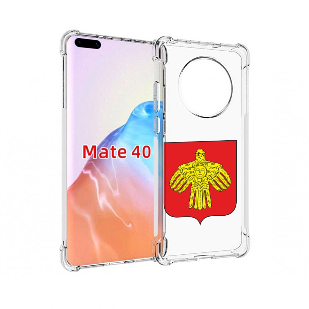 

Чехол MyPads Tocco для Huawei Mate 40 герб-коми-сыктывкар, Прозрачный, Tocco