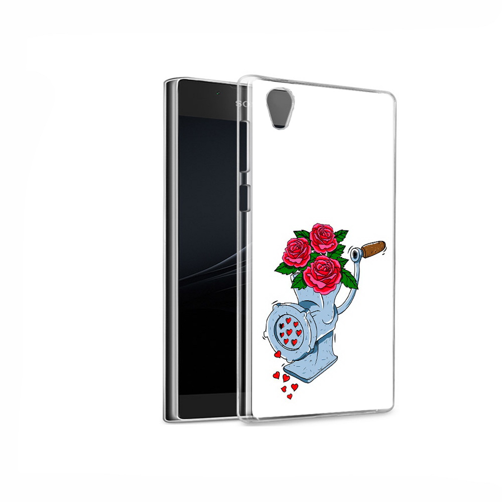 Чехол MyPads Tocco для Sony Xperia L1 Цветочные сердца (PT66853.250.199)