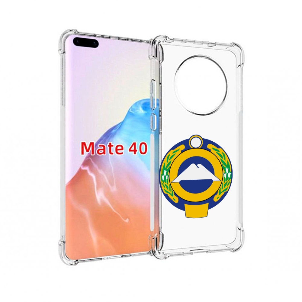 

Чехол MyPads Tocco для Huawei Mate 40 герб-карачаево-черкессия, Прозрачный, Tocco