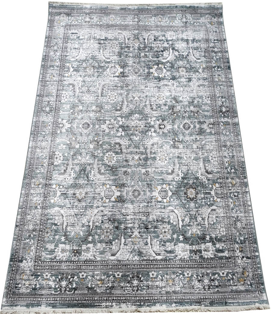 фото Ковер белка биллионер (billioner) 03946a прямоугольник grey - blue 1,6x2,4