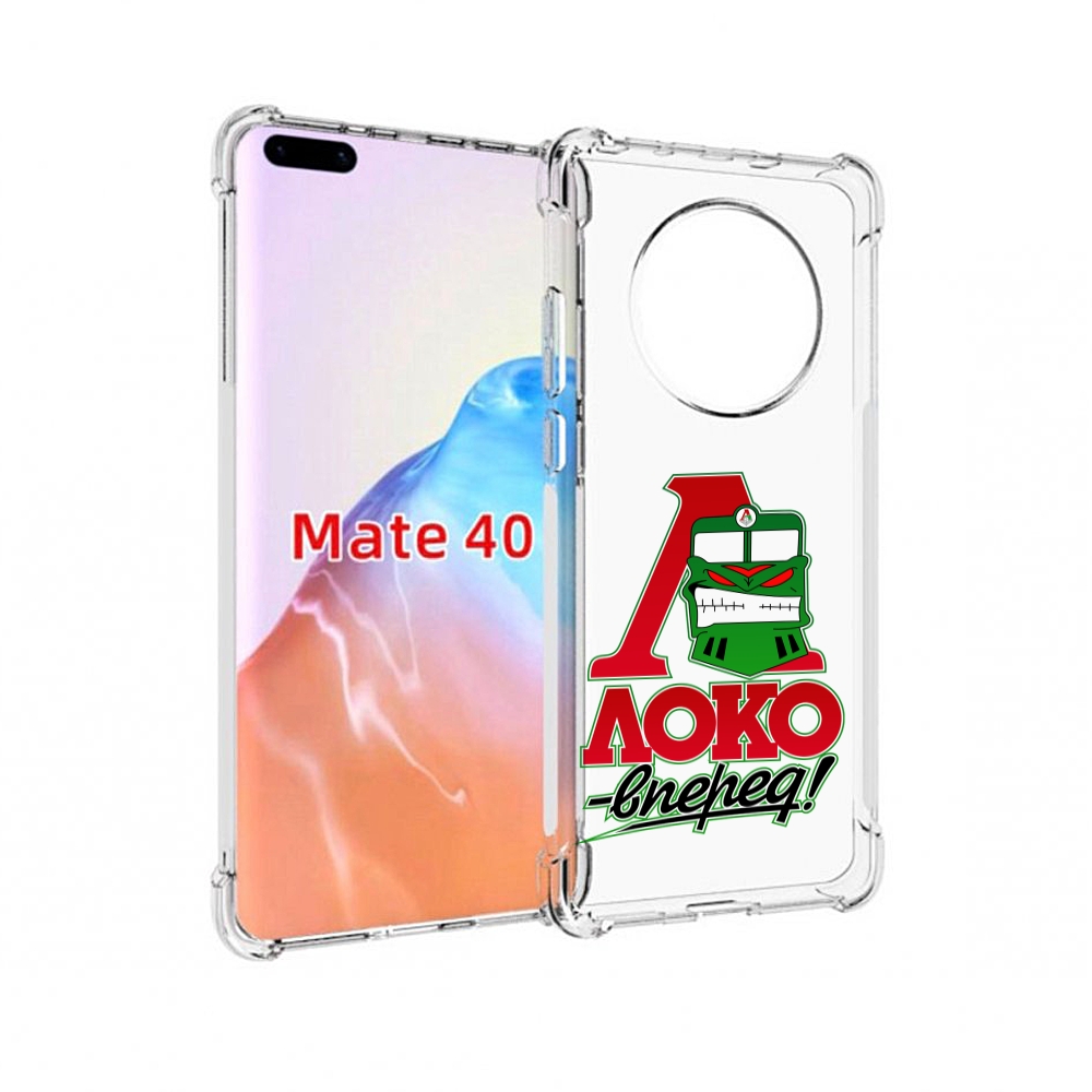 

Чехол MyPads Tocco для Huawei Mate 40 ФК локо вперед, Прозрачный, Tocco