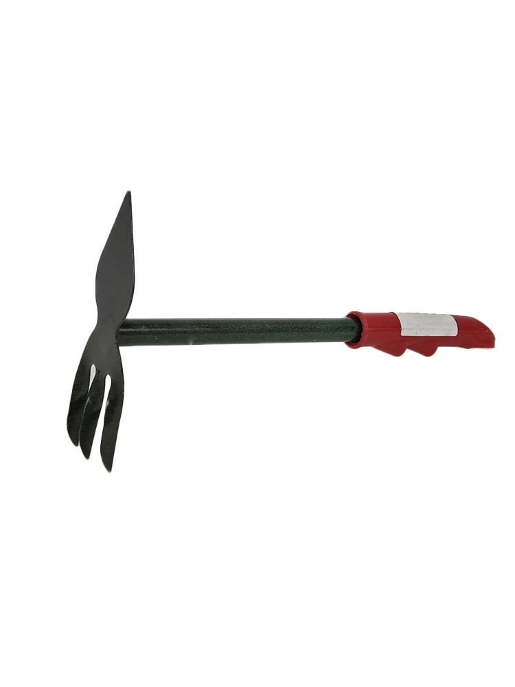 

Двухсторонняя мотыжка: тяпка лепесток + 3 зубца, с металлической ручкой, 18х5 см, 97400974