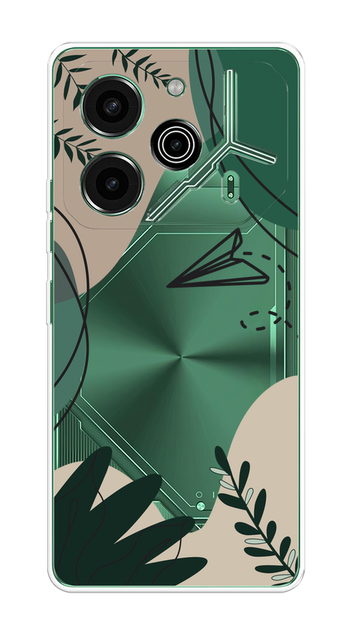 

Чехол на Tecno Pova 6 Pro 5G "Secret Garden", Зеленый;бежевый;черный, 305250-1