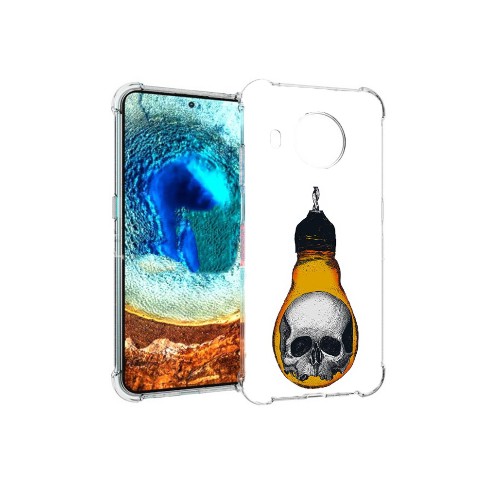 Чехол MyPads Tocco для Nokia X20 череп в лампочке (PT159436.101.676)