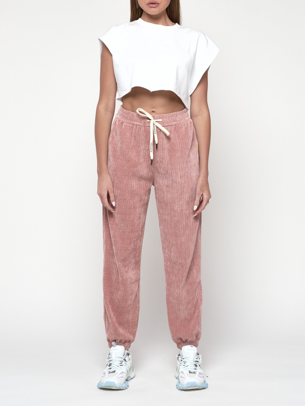 

Спортивные брюки женские NoBrand AD114 розовые 44 RU, Розовый, AD114