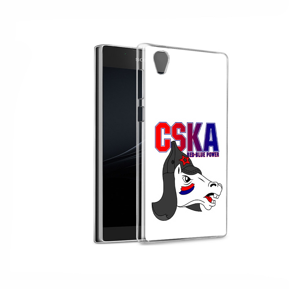 

Чехол MyPads Tocco для Sony Xperia L1 ФК ЦСК лошадка россия (PT66853.250.179), Прозрачный, Tocco