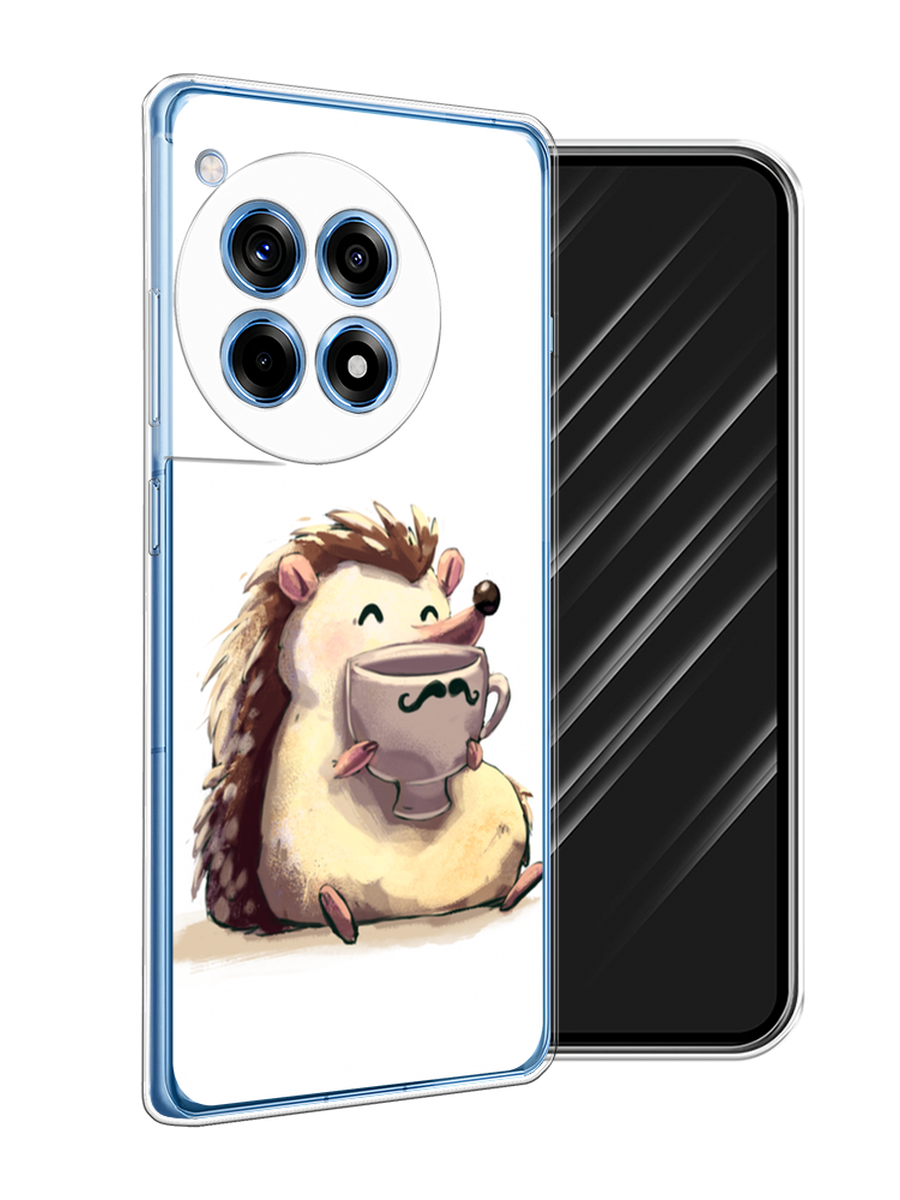 

Чехол Awog на OnePlus 12R "Еж кофеман", Белый;коричневый;бежевый, 154650-1