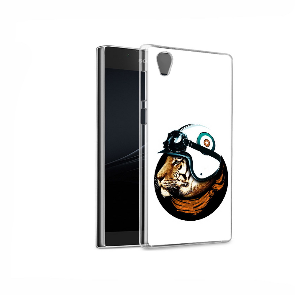 

Чехол MyPads Tocco для Sony Xperia L1 Тигр в шлеме (PT66853.250.171), Прозрачный, Tocco