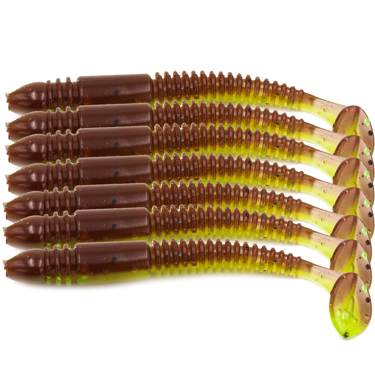 

Силиконовая приманка Diamond TIOGA 4.0" #T44 Brown/Chartreuse (5 шт), Diamond TIOGA