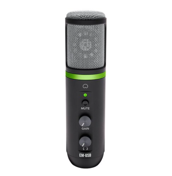 

Микрофон Mackie EM-USB черный, EM-USB