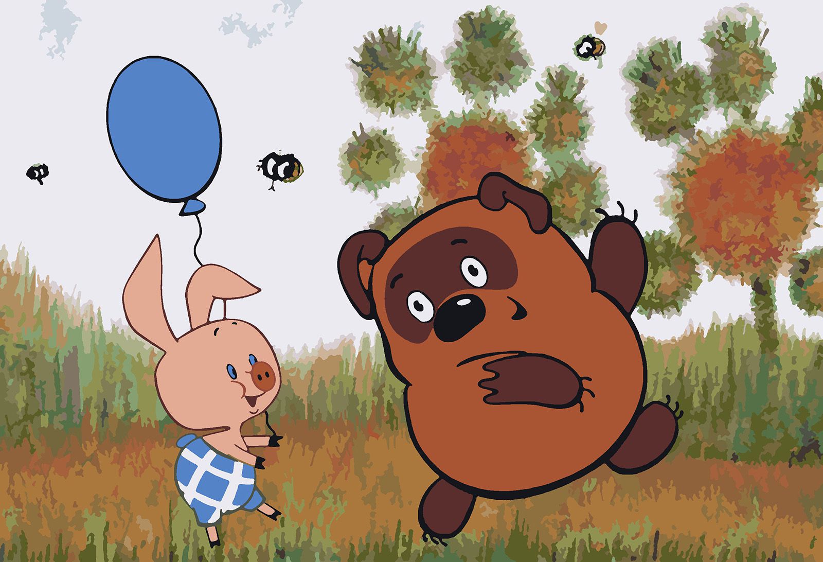 

Картина по номерам Красиво Красим Винни и пятачок, 50 х 60 см, Винни и пятачок