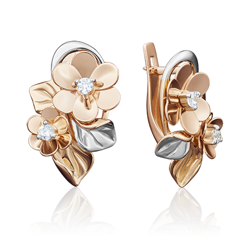 

Серьги из красного золота с фианитом PLATINA jewelry 02-3926-00-401-1110-48_0, 02-3926-00-401-1110-48_0
