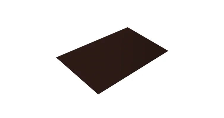 

Плоский лист Velur 20 матовый RAL 8017 шоколад, 0.5мм, 1.25x2м в пленке