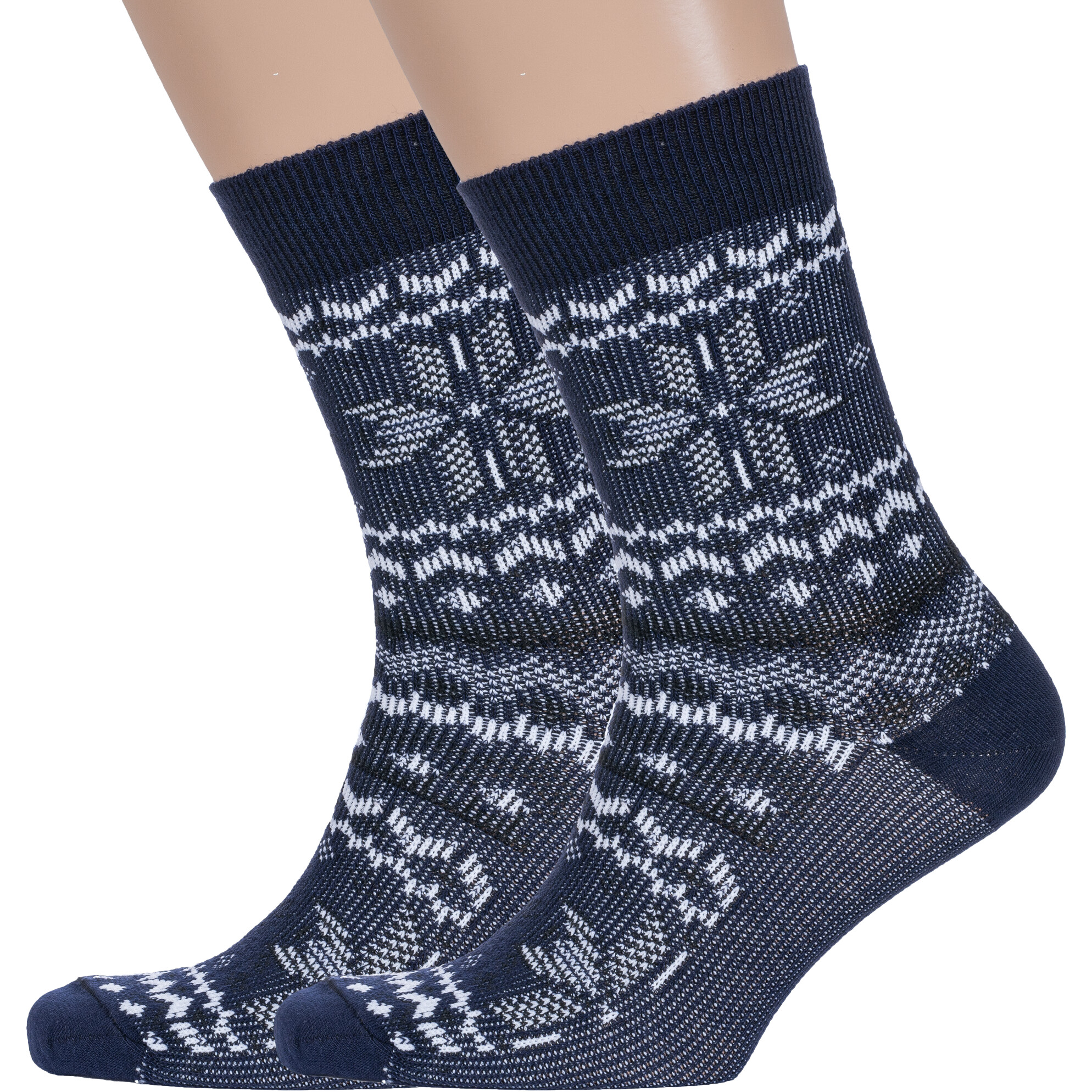 Комплект носков мужских Борисоглебский трикотаж 2-4С988 синих 25-27, 2 пары