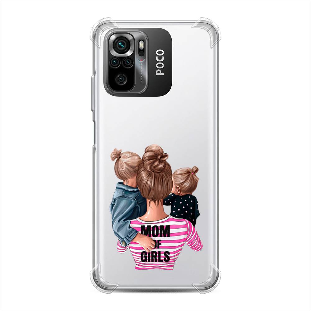

Чехол Awog на Poco M5s / Сяоми Поко M5s "Mom of Girls", Синий;розовый;черный, 316251-1