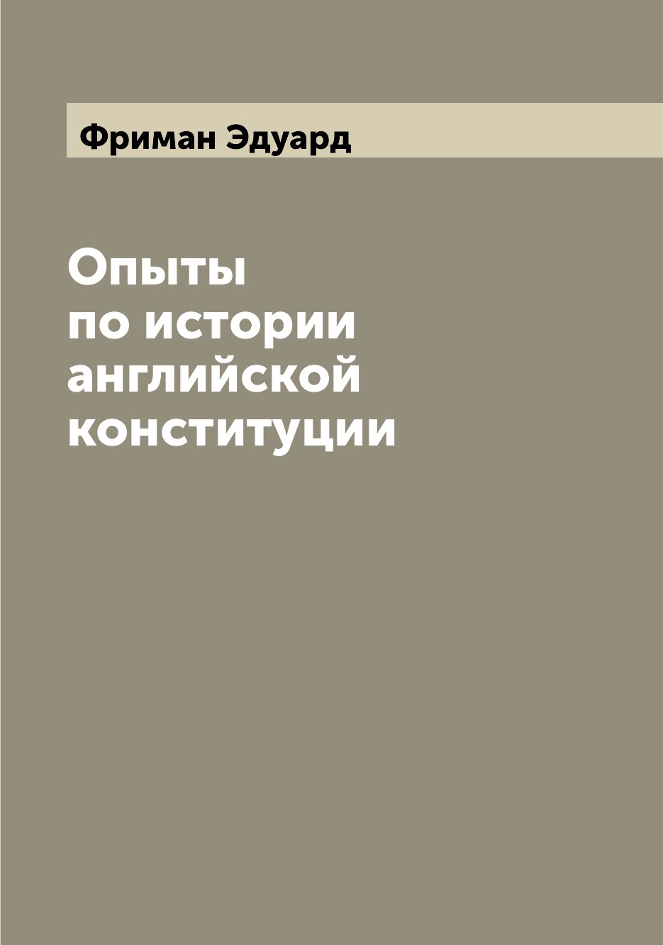 

Книга Опыты по истории английской конституции