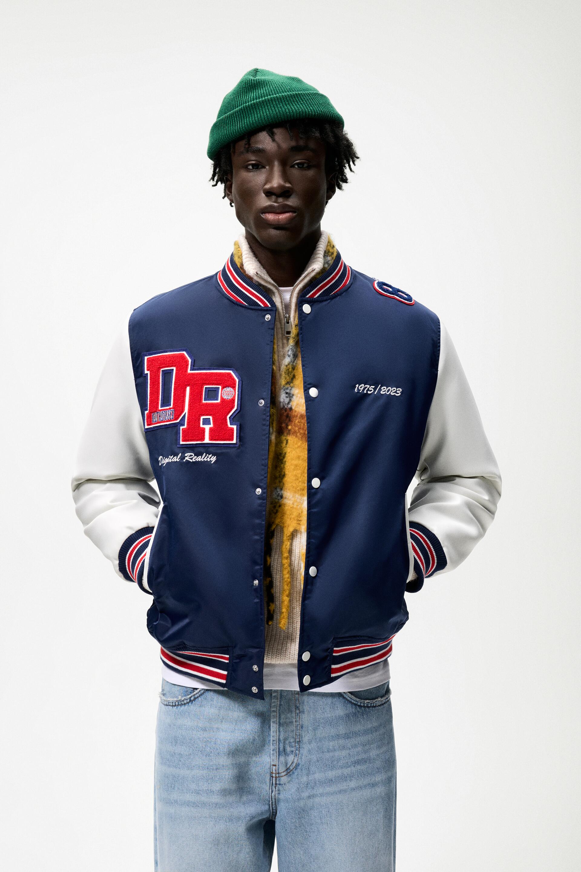 

Бомбер мужской ZARA 03833404 синий L (доставка из-за рубежа), 03833404