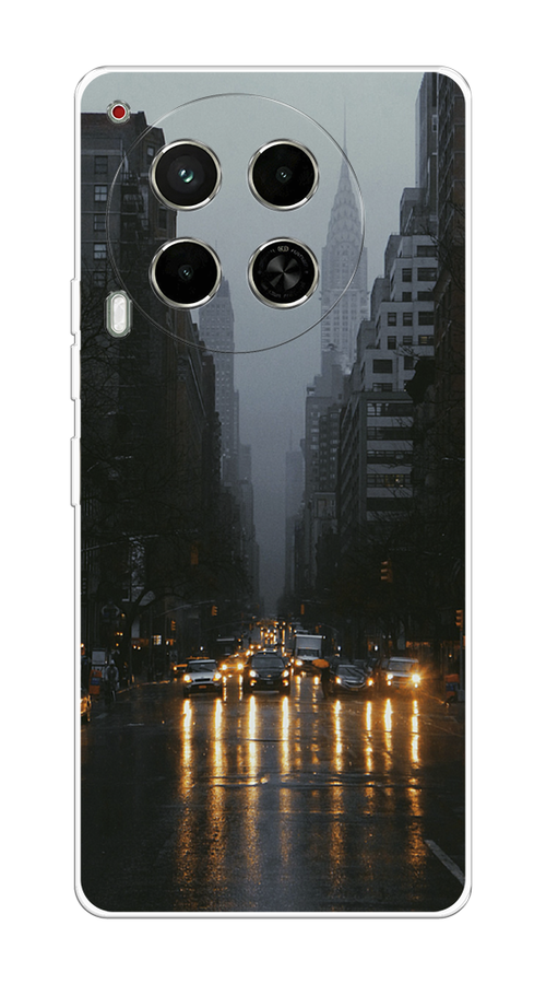 

Чехол на Tecno Camon 30 5G "Дождливый Нью Йорк", Черный;серый, 305550-1