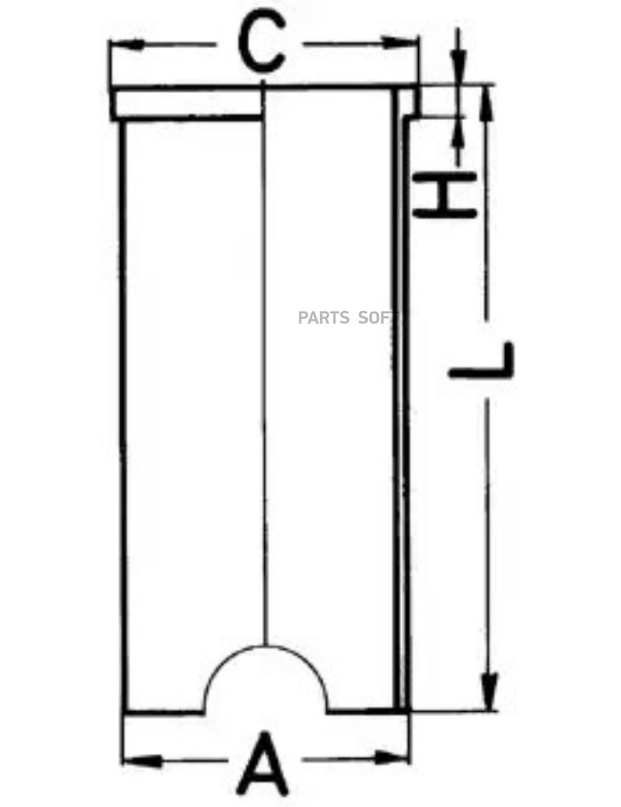 

89 163 190_гильза! d76.5 Audi 80, VW Golf 1.6D/TD <92