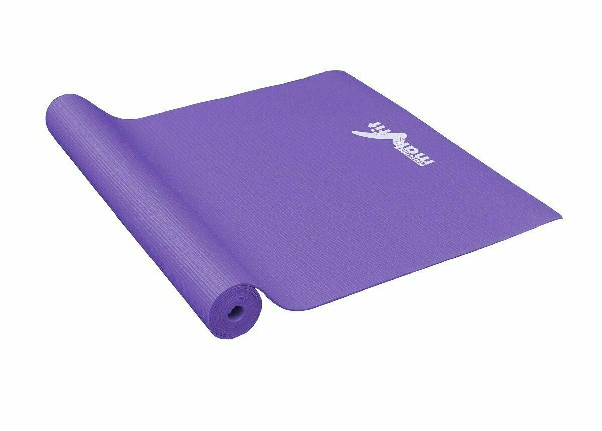 фото Коврик для йоги makfit 172х61х0,4 см фиолетовый