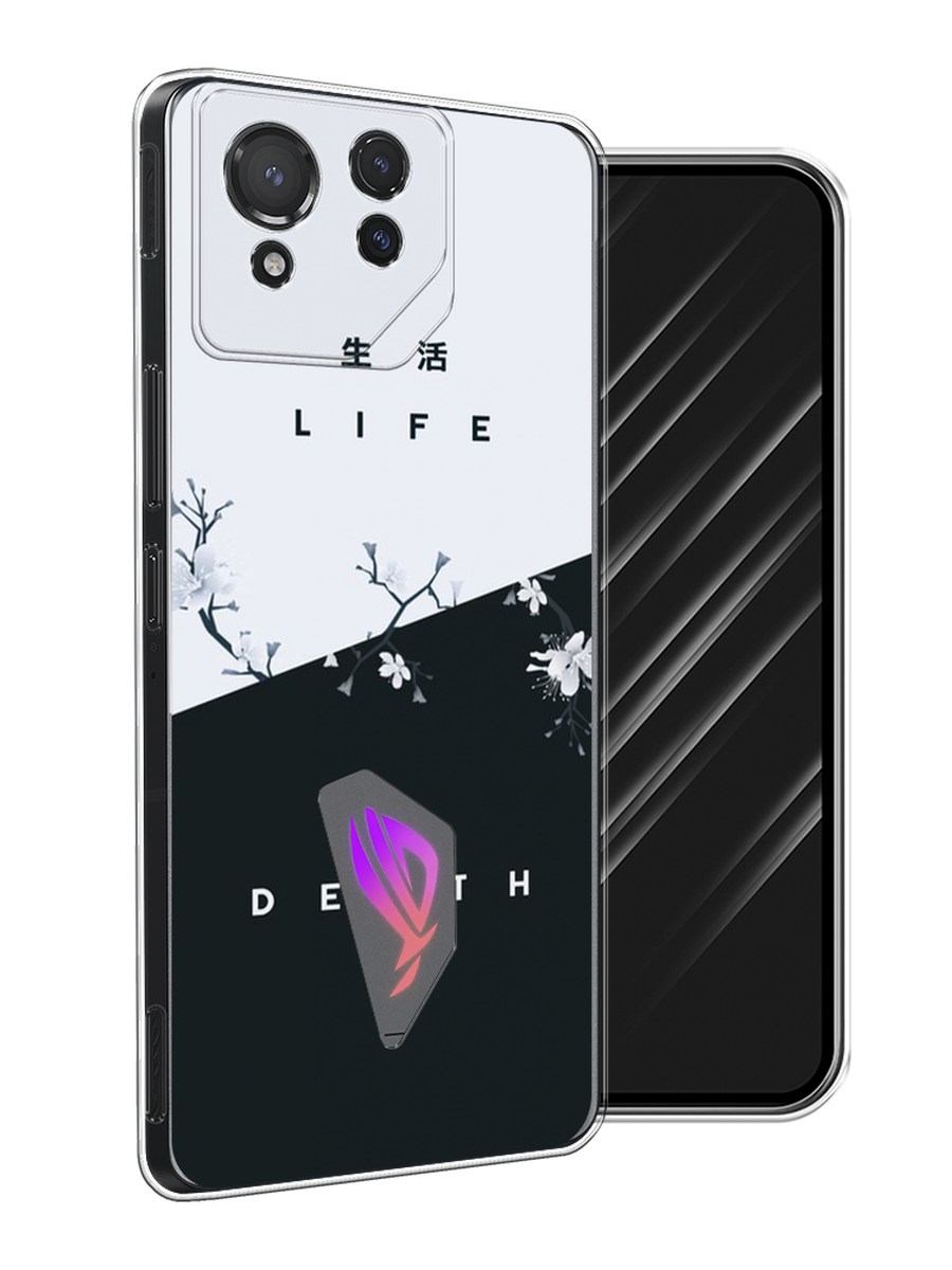

Чехол Awog на Asus ROG Phone 8 "Life and death", Черный;серый, 45150-1