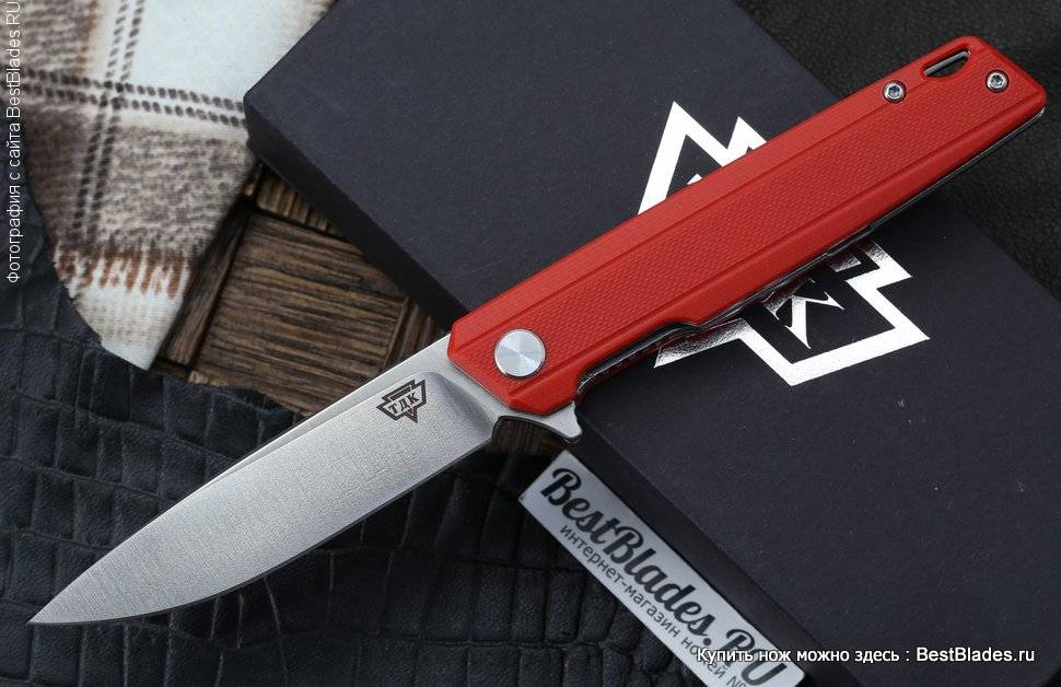 

Складной нож Кизляр-ТД Чила, сталь D2, рукоять красная G10