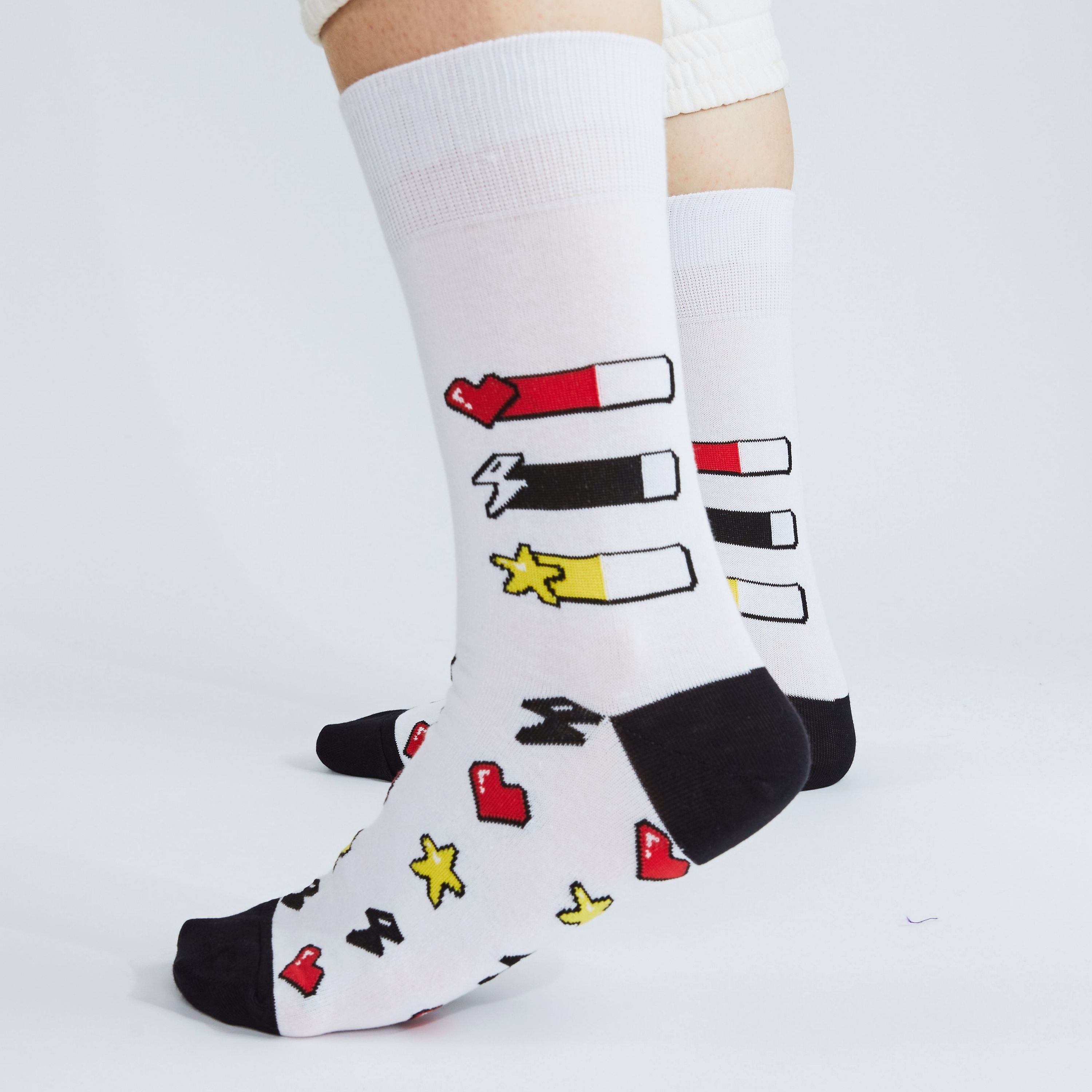 Носки мужские St. Friday Socks cyber22-1197-02-19-08-11 белые 38-41