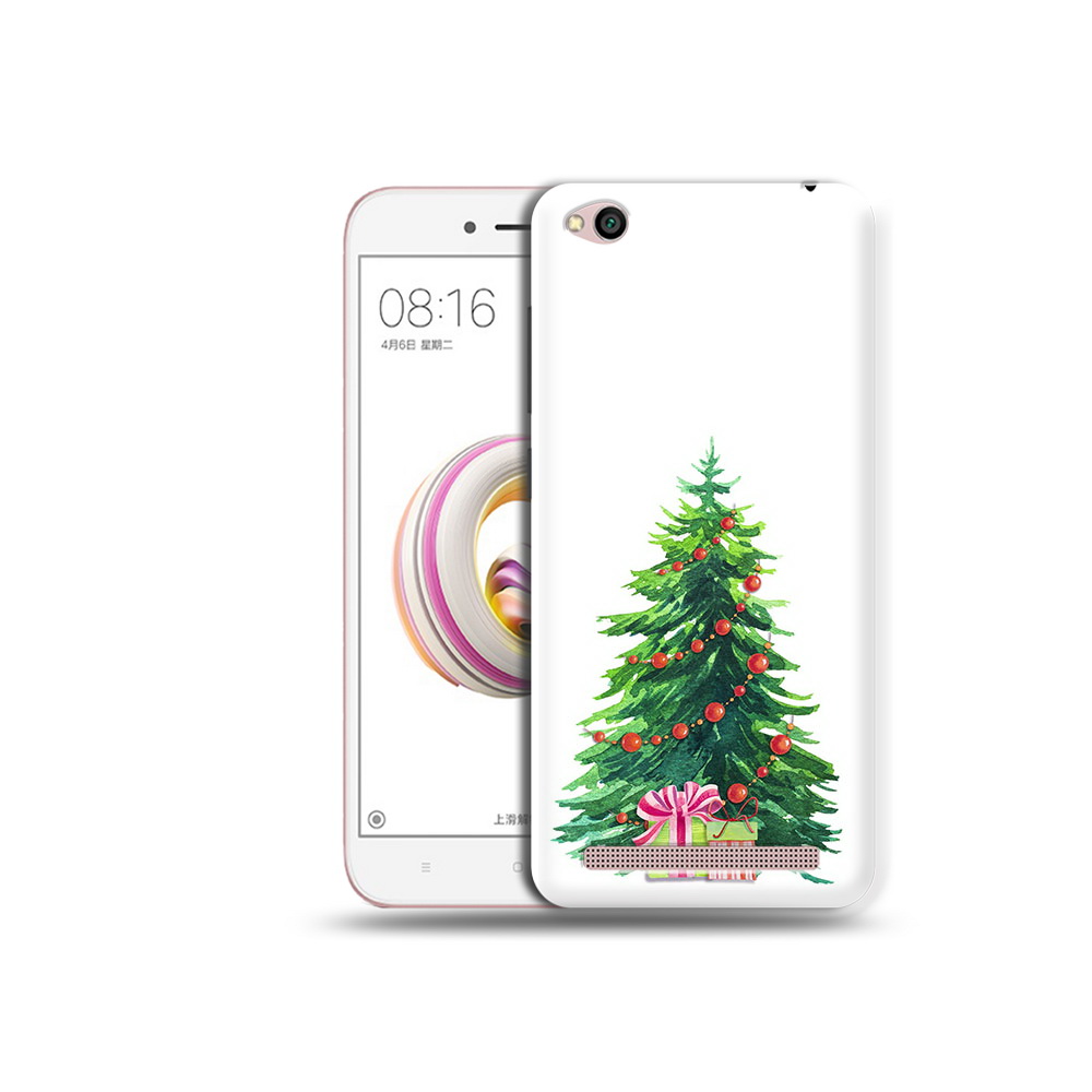 

Чехол MyPads Tocco для Xiaomi Redmi 5A Елка новогодняя с подарками акварель, Tocco