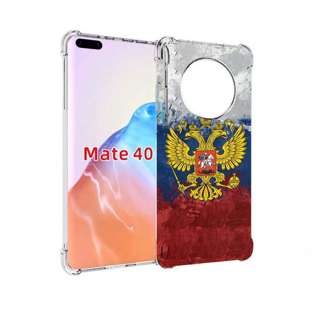

Чехол MyPads Tocco для Huawei Mate 40 герб-России, Прозрачный, Tocco