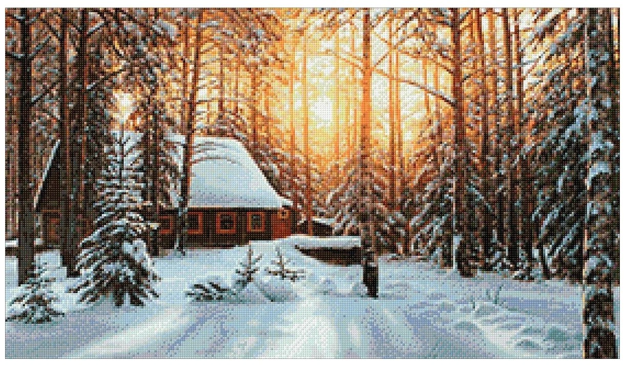 

Алмазная живопись Зимний пейзаж
