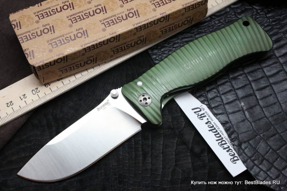 

Складной нож Lion Steel SR-1 Aluminium Green L/SR1A GS