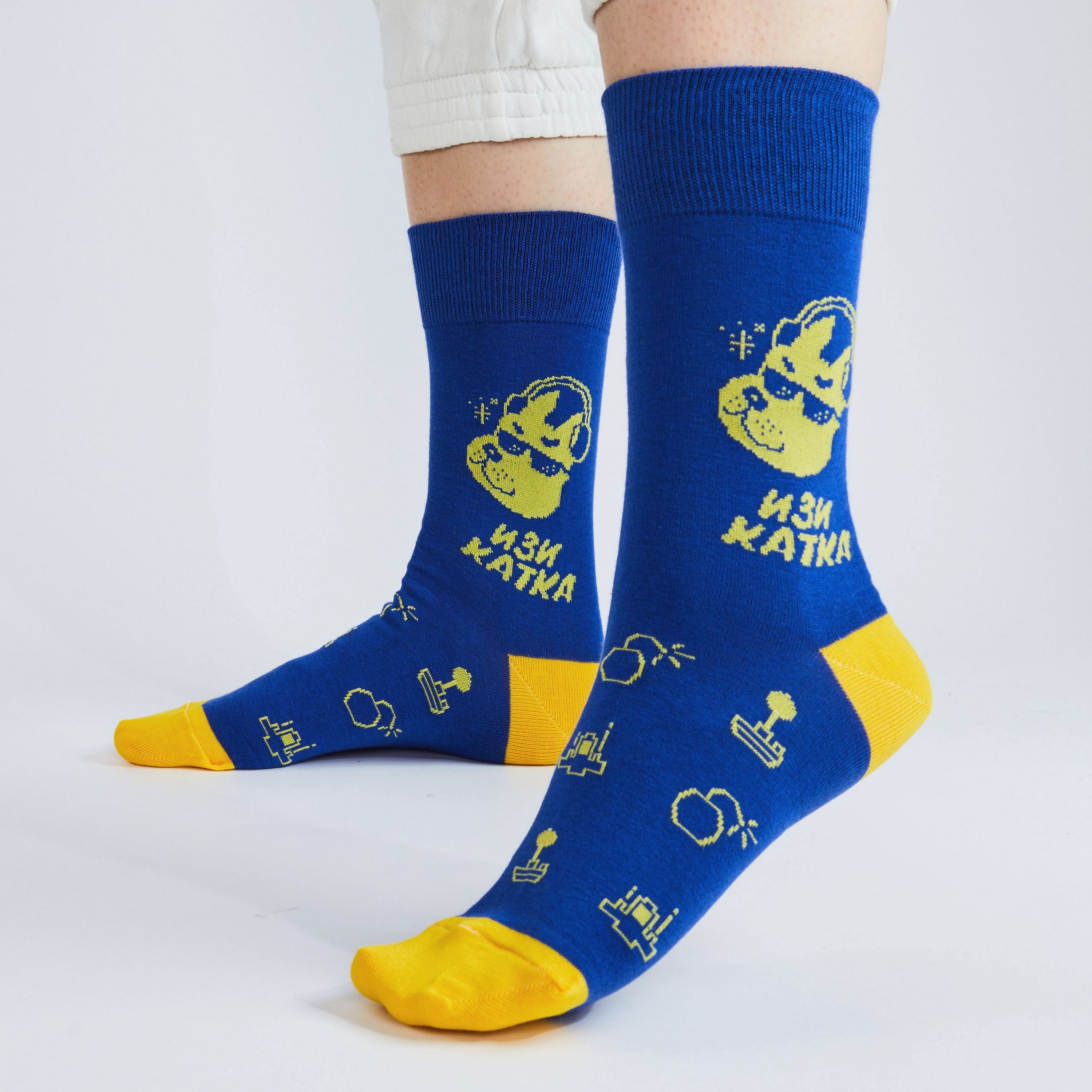 фото Носки мужские st. friday socks cyber22-1189-24-01 синие 38-41