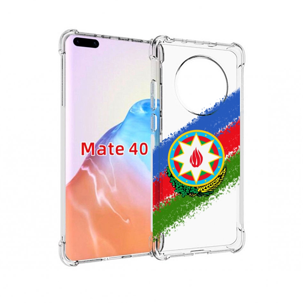 

Чехол MyPads Tocco для Huawei Mate 40 герб флаг Азербайджана, Прозрачный, Tocco