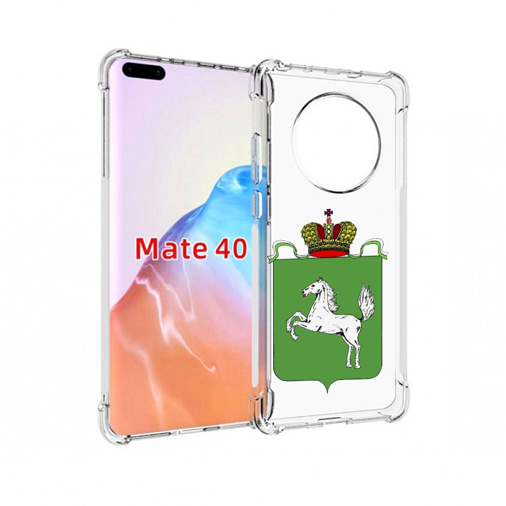 

Чехол MyPads Tocco для Huawei Mate 40 герб томская область, Прозрачный, Tocco