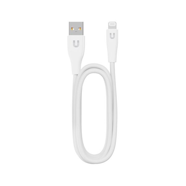 фото Кабель uzay, lightning (m)-usb (m), 2a, 1.2 м, белый [uz-12al-c1805-wh] nobrand