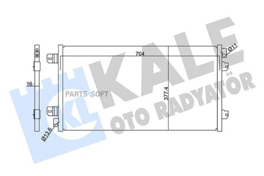 

KALE Радиатор кондиционера NISSAN INTERSTAR - OPEL MOVANO- RENAULT MASTER II KALE 342910