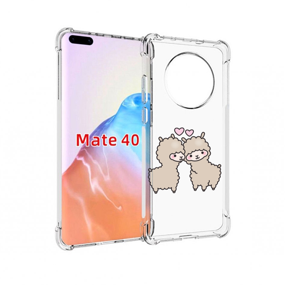 

Чехол MyPads Tocco для Huawei Mate 40 влюбленные-барашки, Прозрачный, Tocco
