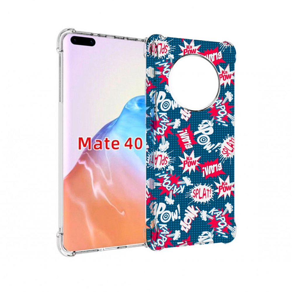

Чехол MyPads Tocco для Huawei Mate 40 взрывной-принт, Прозрачный, Tocco