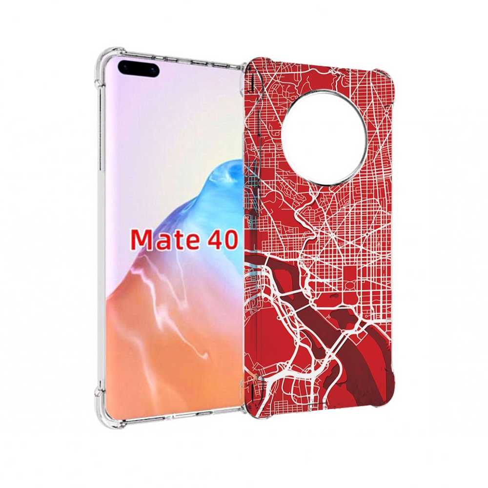 

Чехол MyPads Tocco для Huawei Mate 40 векторная-карта, Прозрачный, Tocco