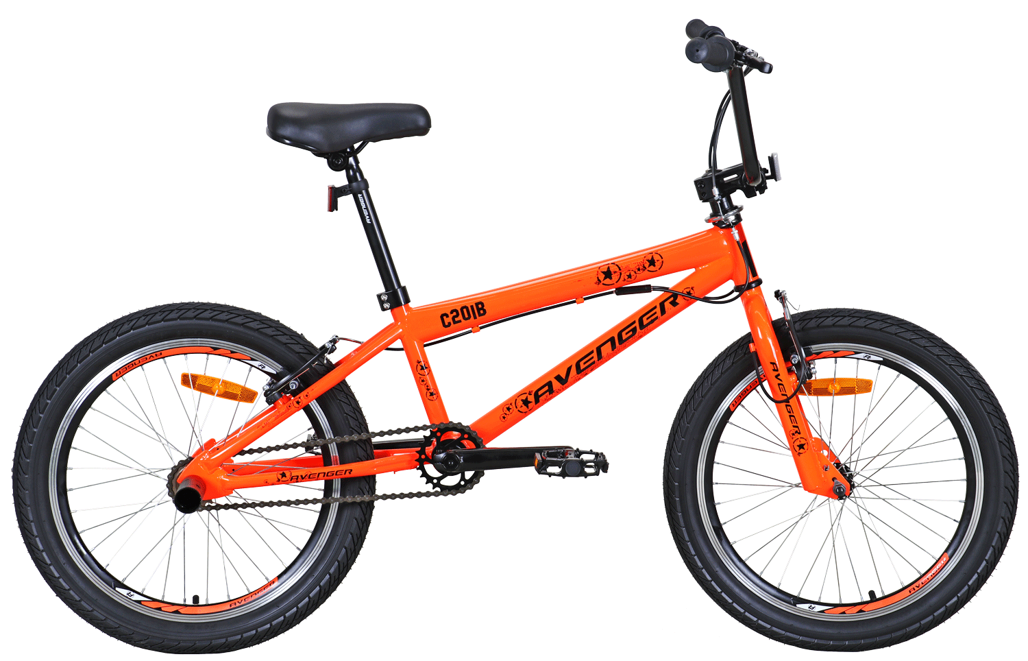 Велосипед 20 Avenger BMX C201b оранжевый неонсиний C201b-ornbl21 27289₽