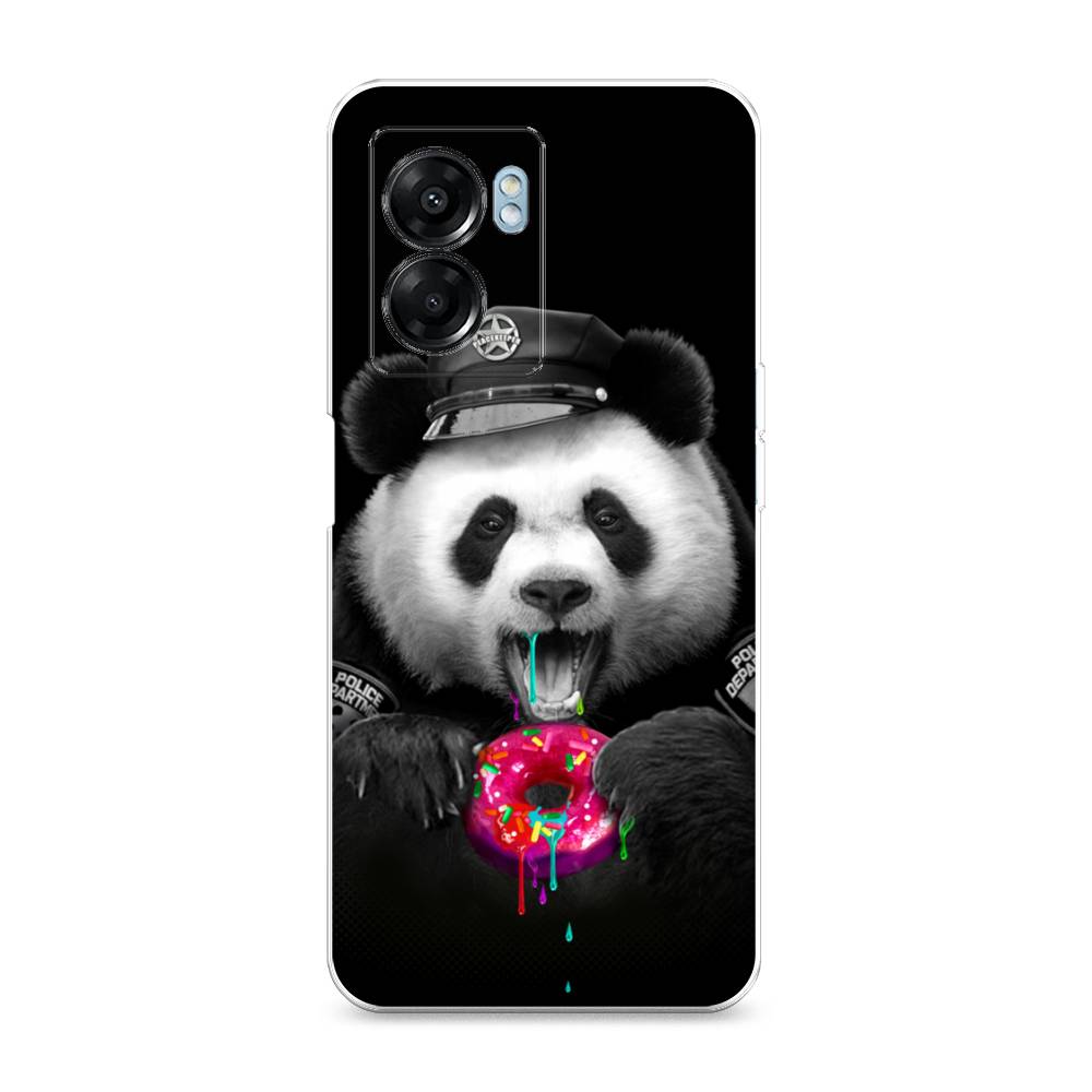 

Чехол Awog на Oppo A57 5G/A56s/OnePlus Nord N300 5G "Панда police", Разноцветный, 2510250-2