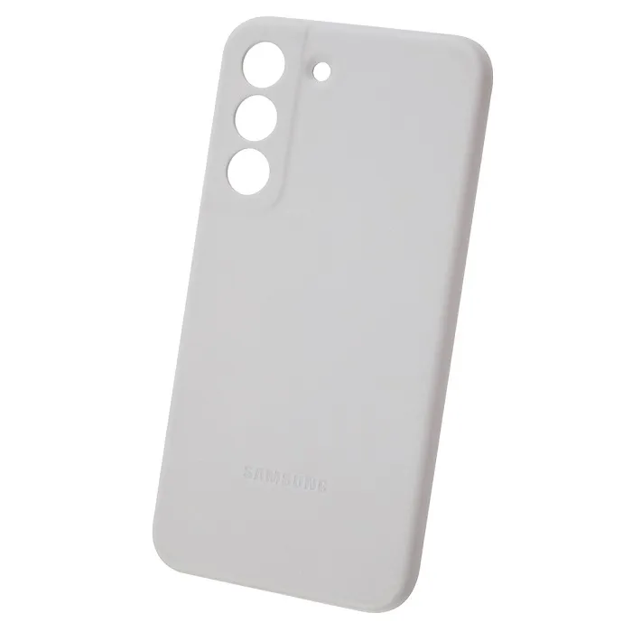 фото Чехол leather cover light gray для samsung galaxy s22