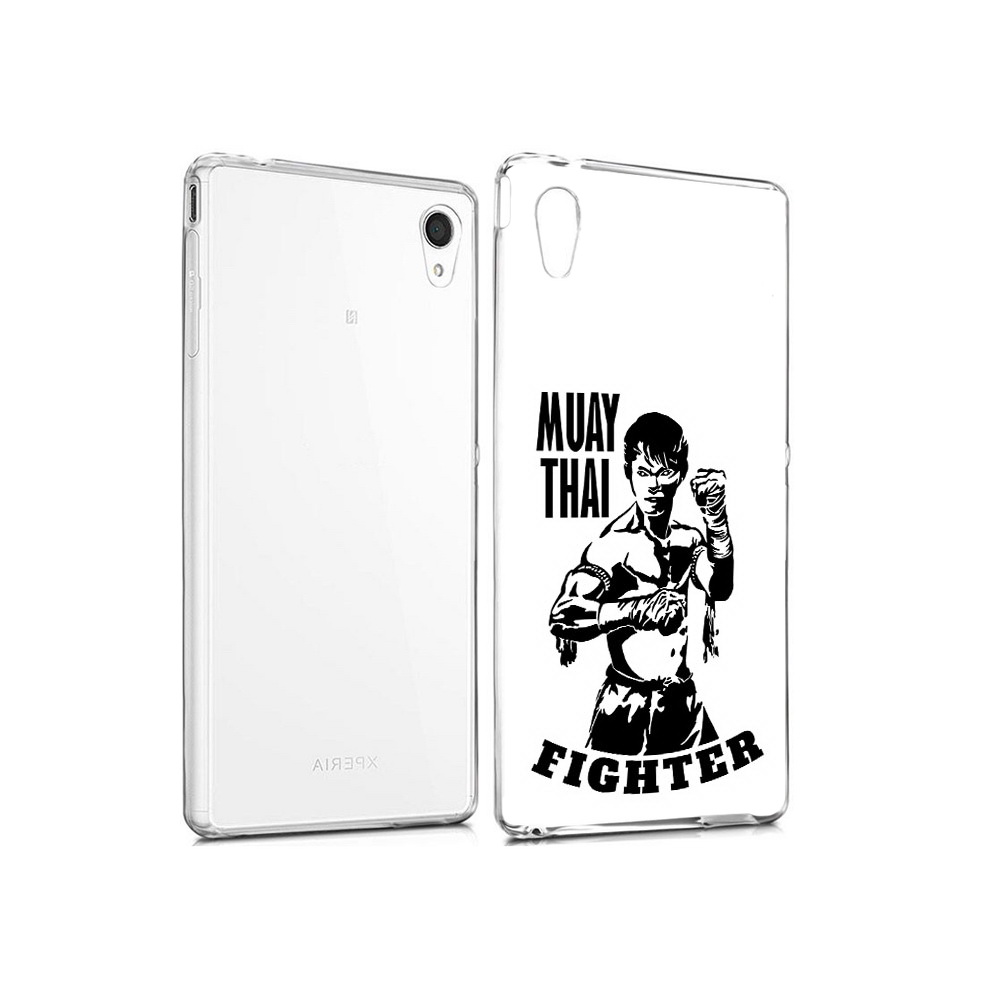 

Чехол MyPads Tocco для Sony Xperia M4 Aqua Единоборства муайтай (PT41841.249.76), Прозрачный, Tocco