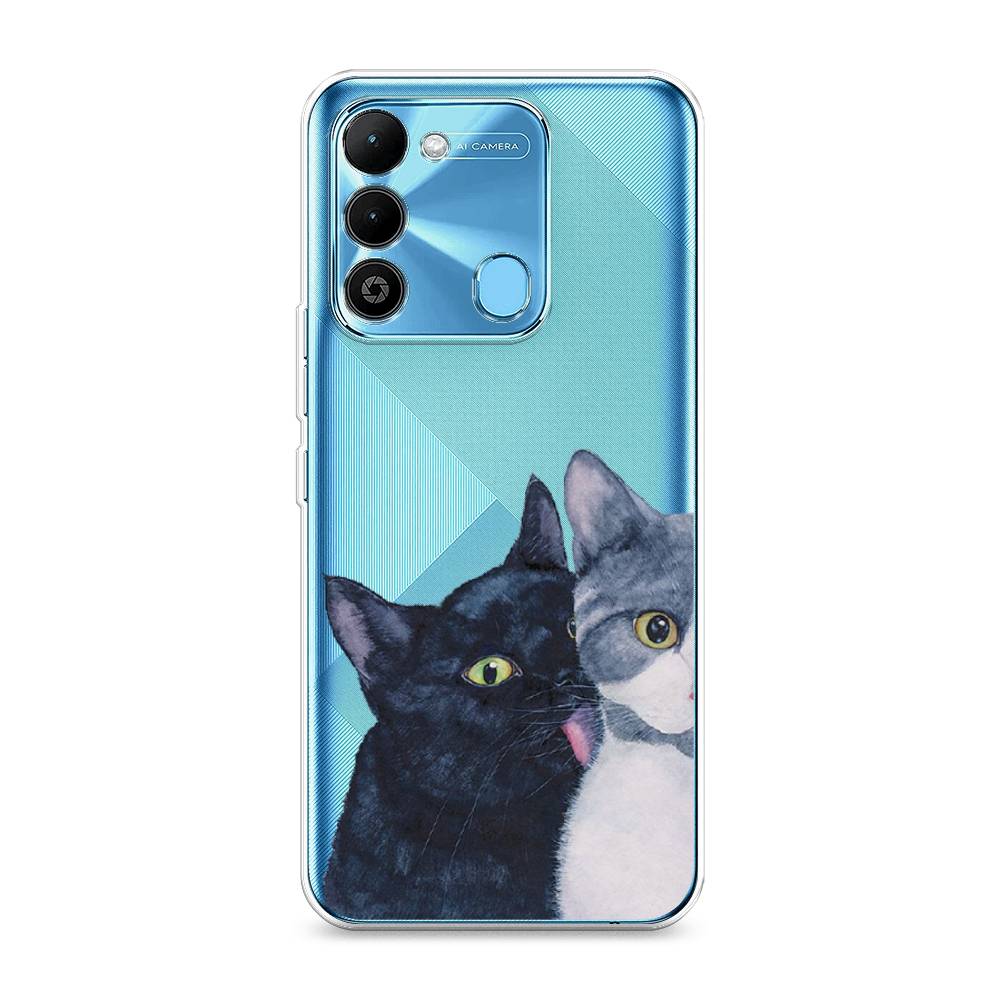

Чехол Awog на Tecno Spark 9 / Техно Спарк 9 "Кошачья любовь", Синий, 302850-1