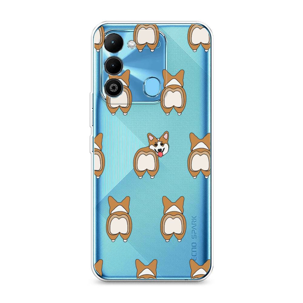 

Чехол Awog на Tecno Spark 9 / Техно Спарк 9 "Милый корги фон", Белый;бежевый;коричневый, 302850-2
