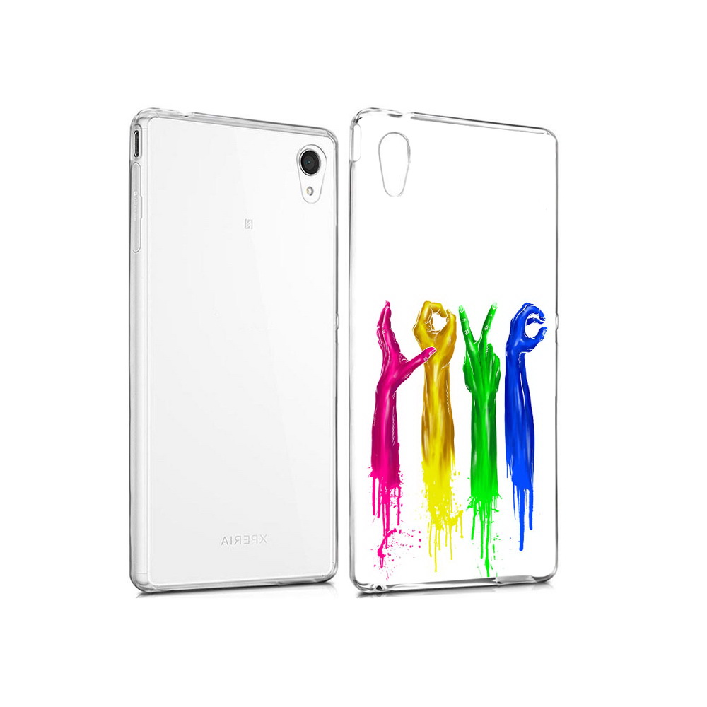 

Чехол MyPads Tocco для Sony Xperia M4 Aqua яркие руки love (PT41841.249.707), Прозрачный, Tocco